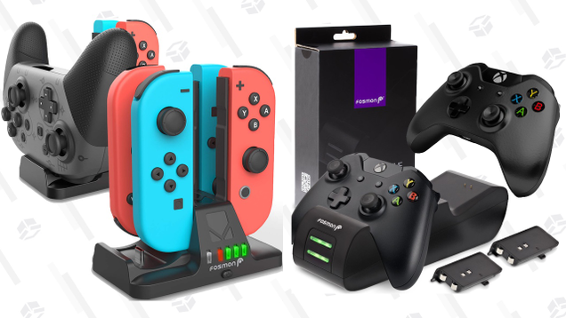 Xbox One and Nintendo Switch Controller Charging Dock Gold Box | $11-$18 | Amazon